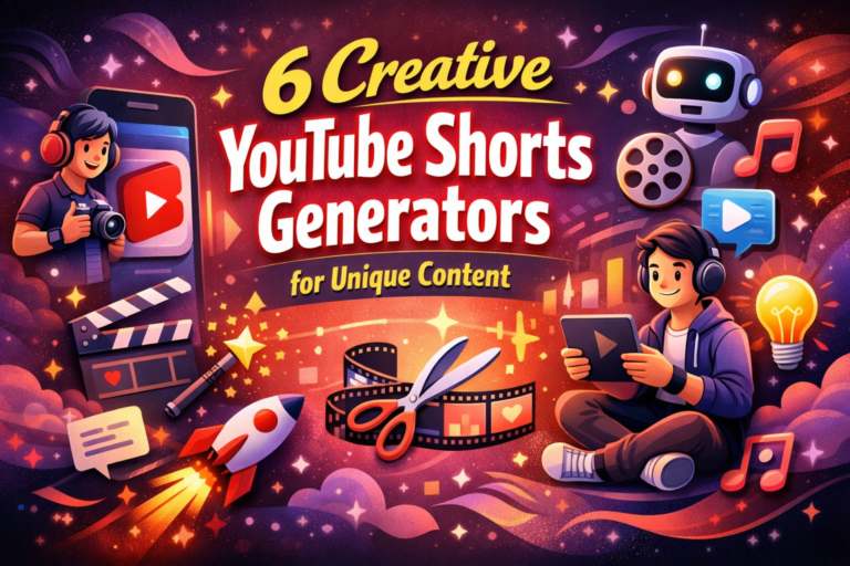 6 Creative YouTube Shorts Generators for Unique Content